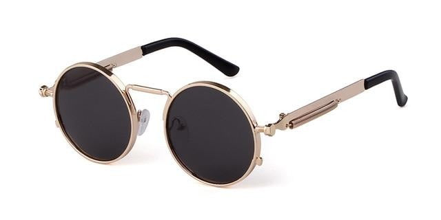 Calanovella Steampunk Round Sunglasses Stylish Classic Oval Round