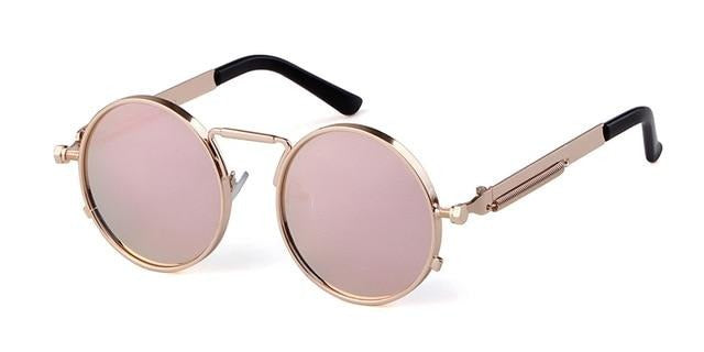 Calanovella Steampunk Round Sunglasses Stylish Classic Oval Round