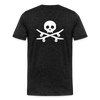 T-shirt Skull Skate - charbon