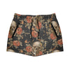 maillot-skull roses Men's Beach Shorts (Model L70)-Summer Shorts-Urban Corner