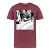 T-shirt Skateboarding Friends - rouge bordeaux chiné