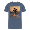 T-shirt Skateboarding Invert - bleu chiné