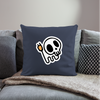 Coussin et housse de 45 x 45 cm Skull Plug - bleu marine