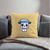 Coussin et housse de 45 x 45 cm Skull Cool - jaune délavé