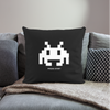 Coussin et housse de 45 x 45 cm Invader - noir