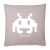 Coussin et housse de 45 x 45 cm Invader - taupe clair