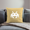 Coussin et housse de 45 x 45 cm Invader - jaune délavé