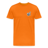 T-shirt Premium Homme Skull Smoke - orange