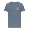 T-shirt Premium Homme Skull Smoke - gris bleu