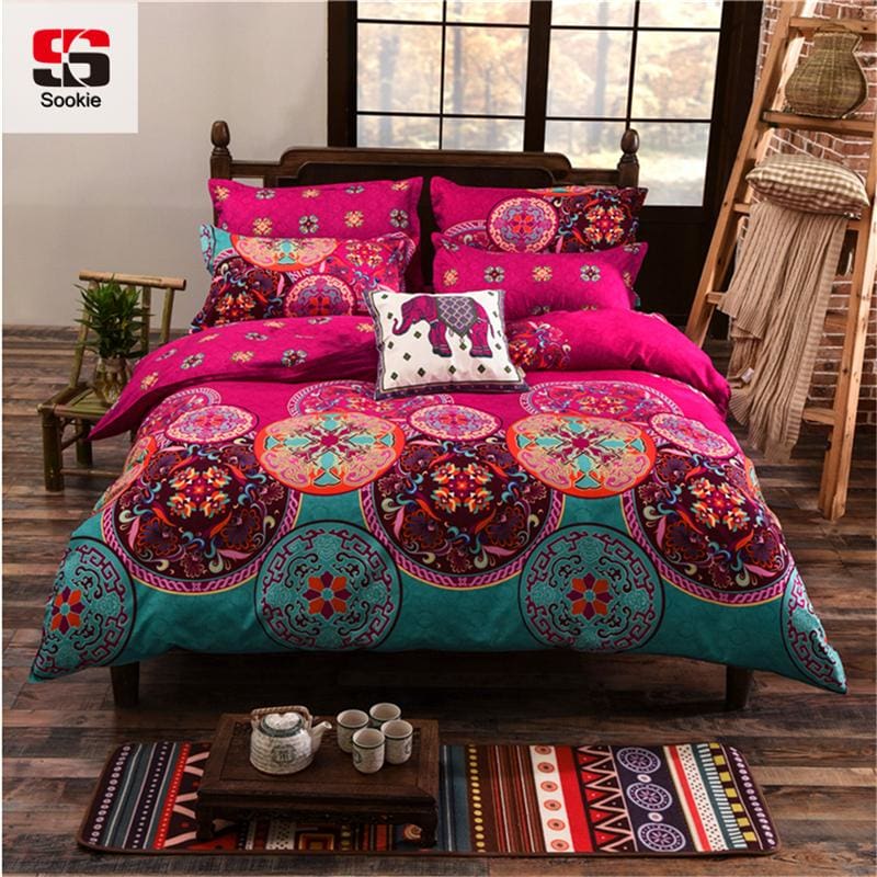 Sookie Full Queen King Size Bedding Sets Bohemian Style Reversible