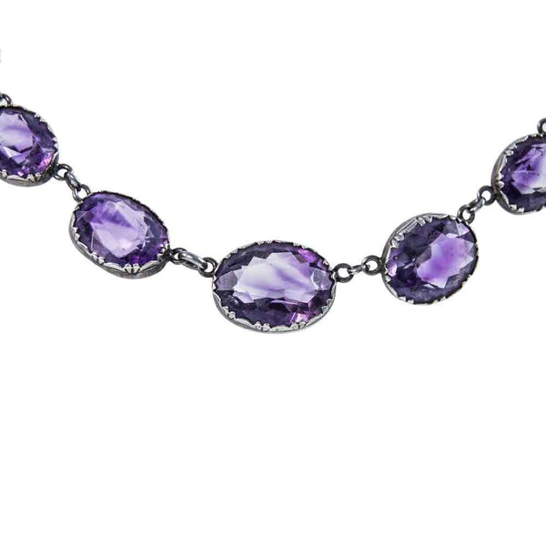 Silver Amethyst Rivière Necklace – Jewellery Hound