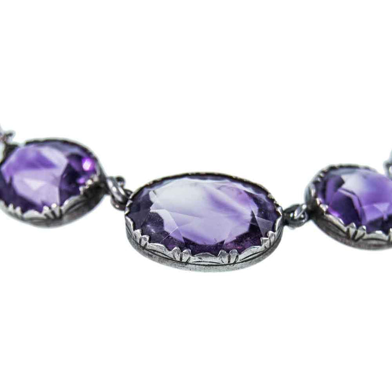 Silver Amethyst Rivière Necklace – Jewellery Hound