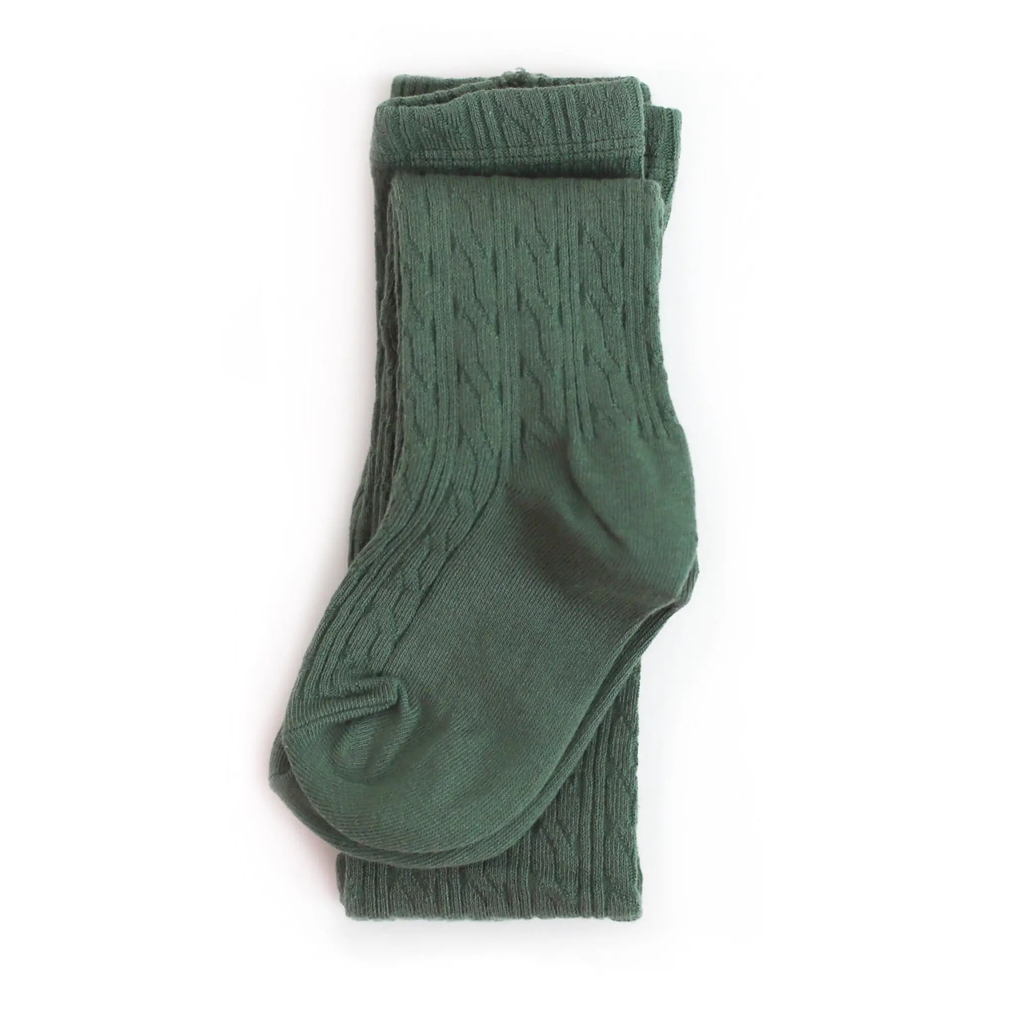 cable knit tights : spruce
