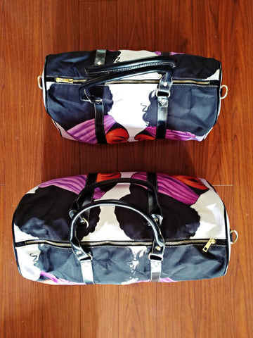 small and large duffel bag comparison
