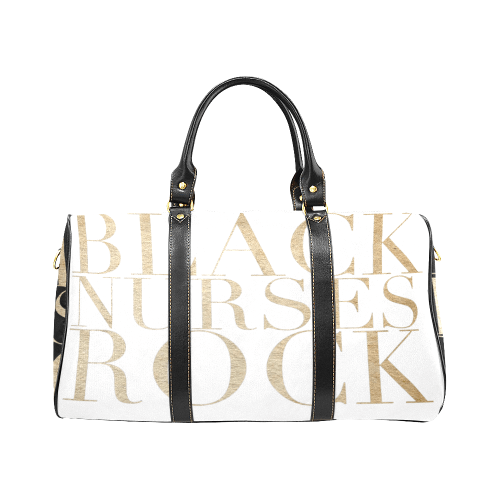 New Deluxe Black Nurses Rock Shoulder Tote