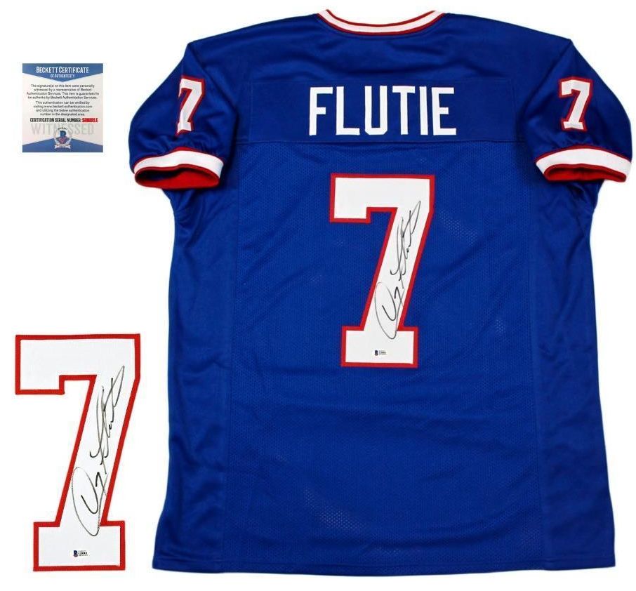 Doug Flutie Signed Autographed Buffalo Bills Football Jersey (Beckett