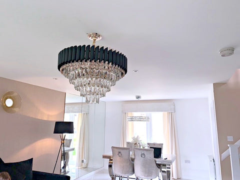 Juniper 60cm round chandelier in living room