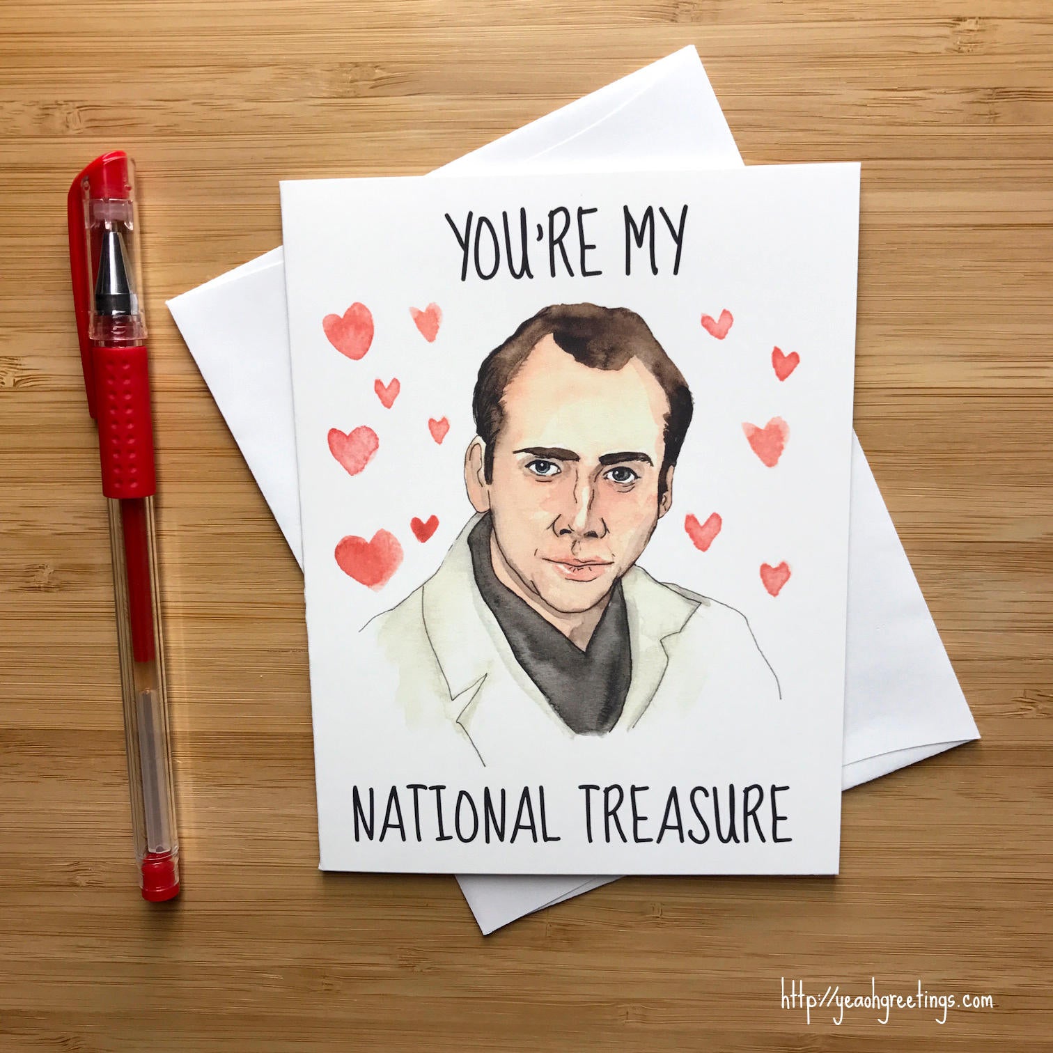 Nicolas Cage, Funny, Love Greeting Card, Romantic Card, Funny Love Card ...