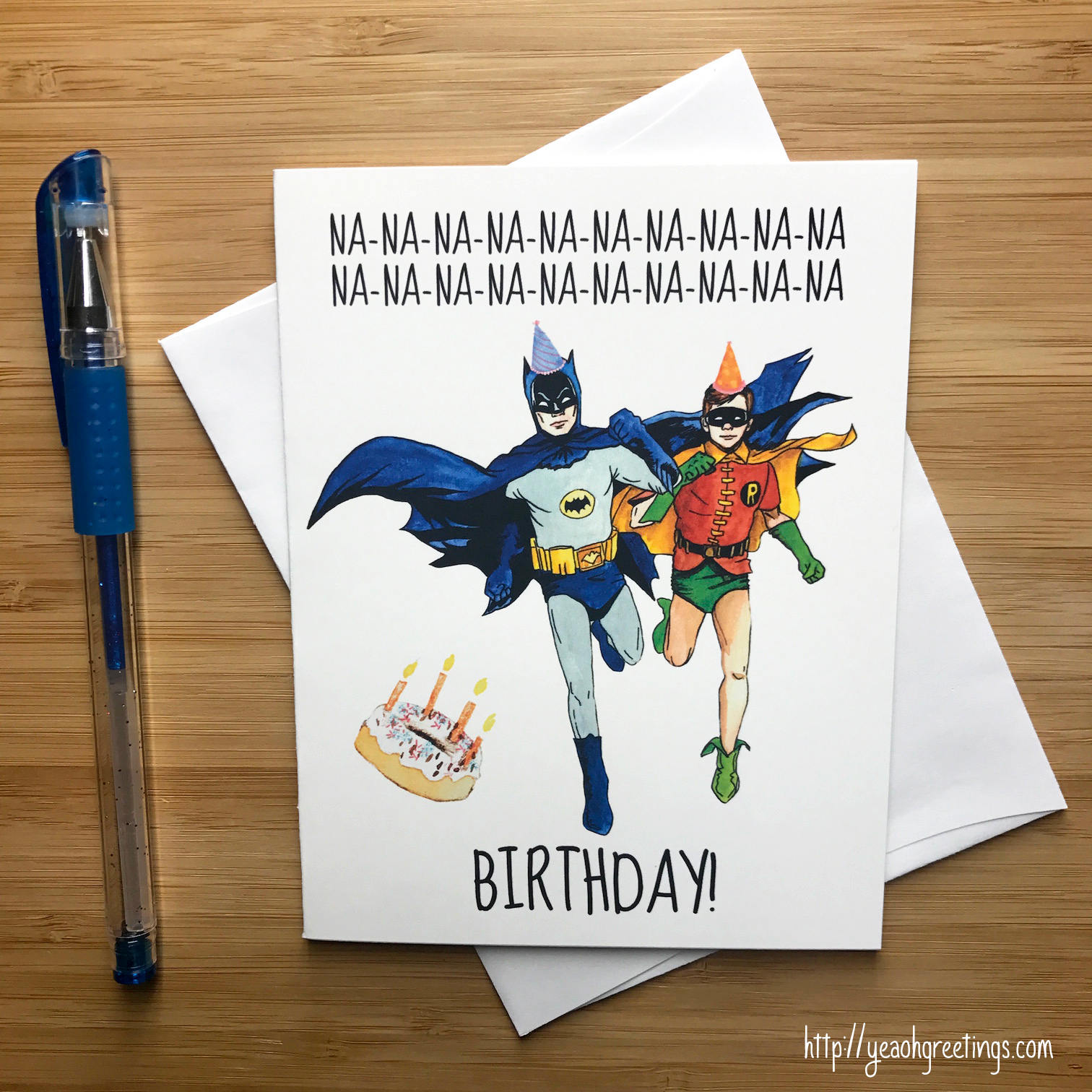 Batman and Robin Birthday Card, The Joker, Batman Party Favors, Adam West,  DC Comics, The Dark Knight, Justice League Movie – YeaOhGreetings