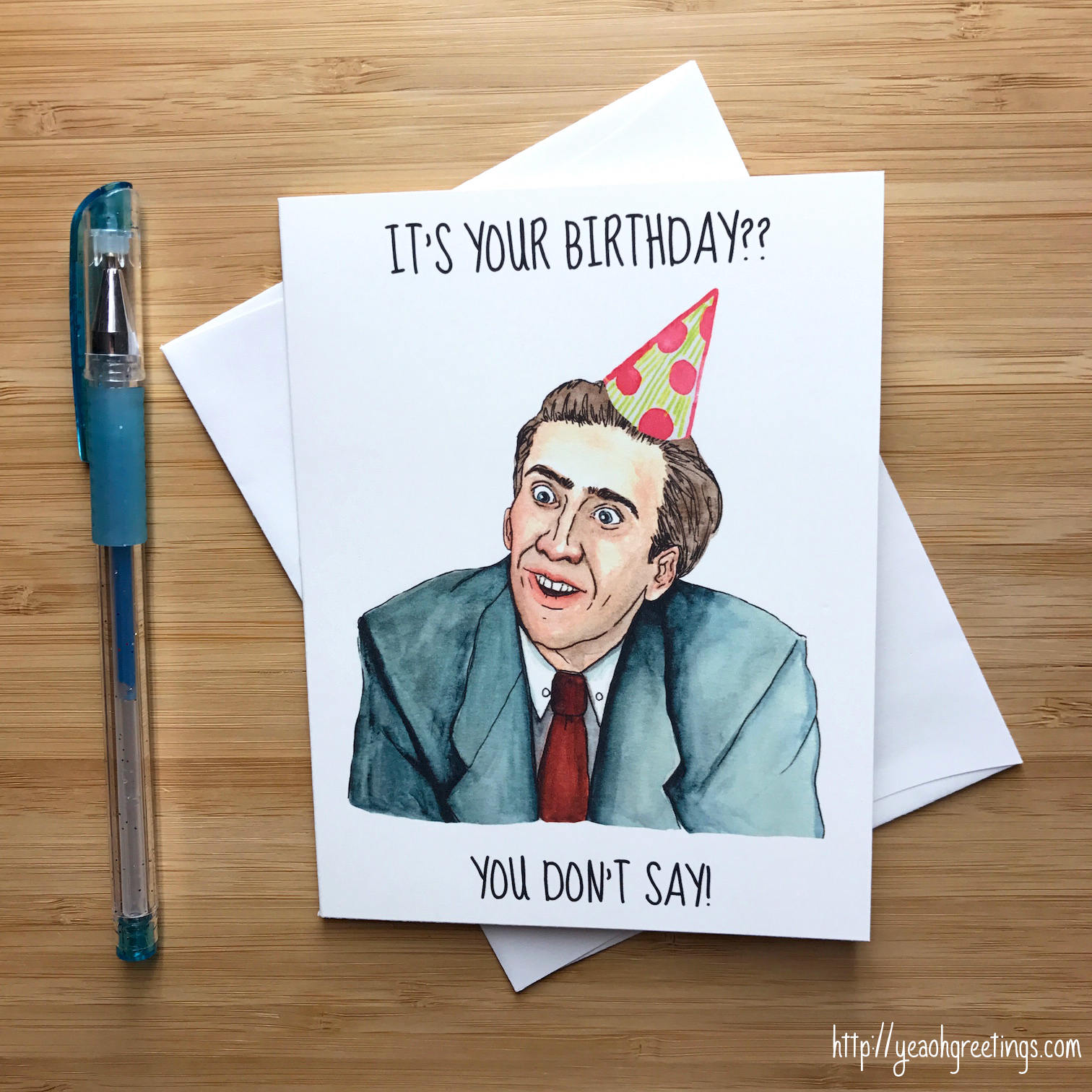 Nicolas Cage Birthday Card