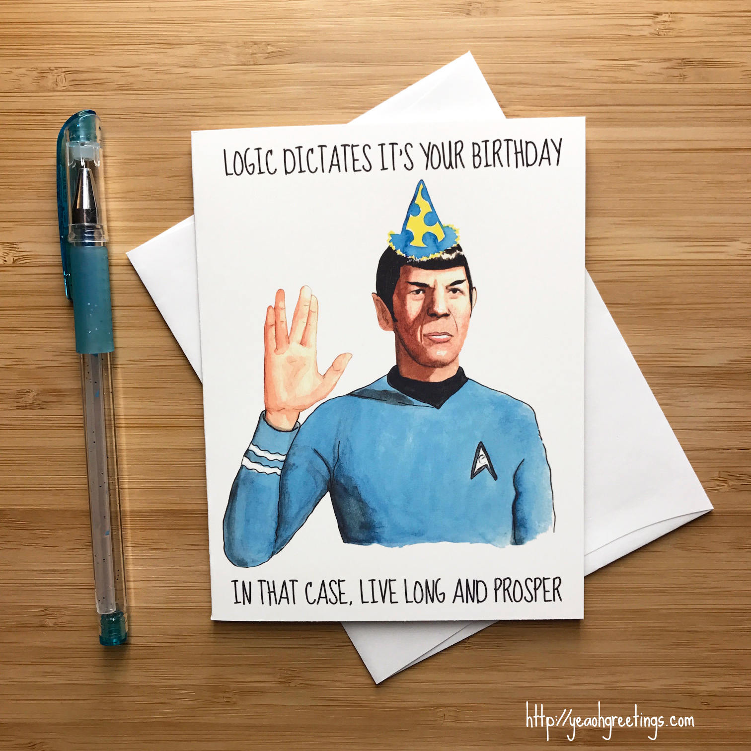 star trek happy birthday card