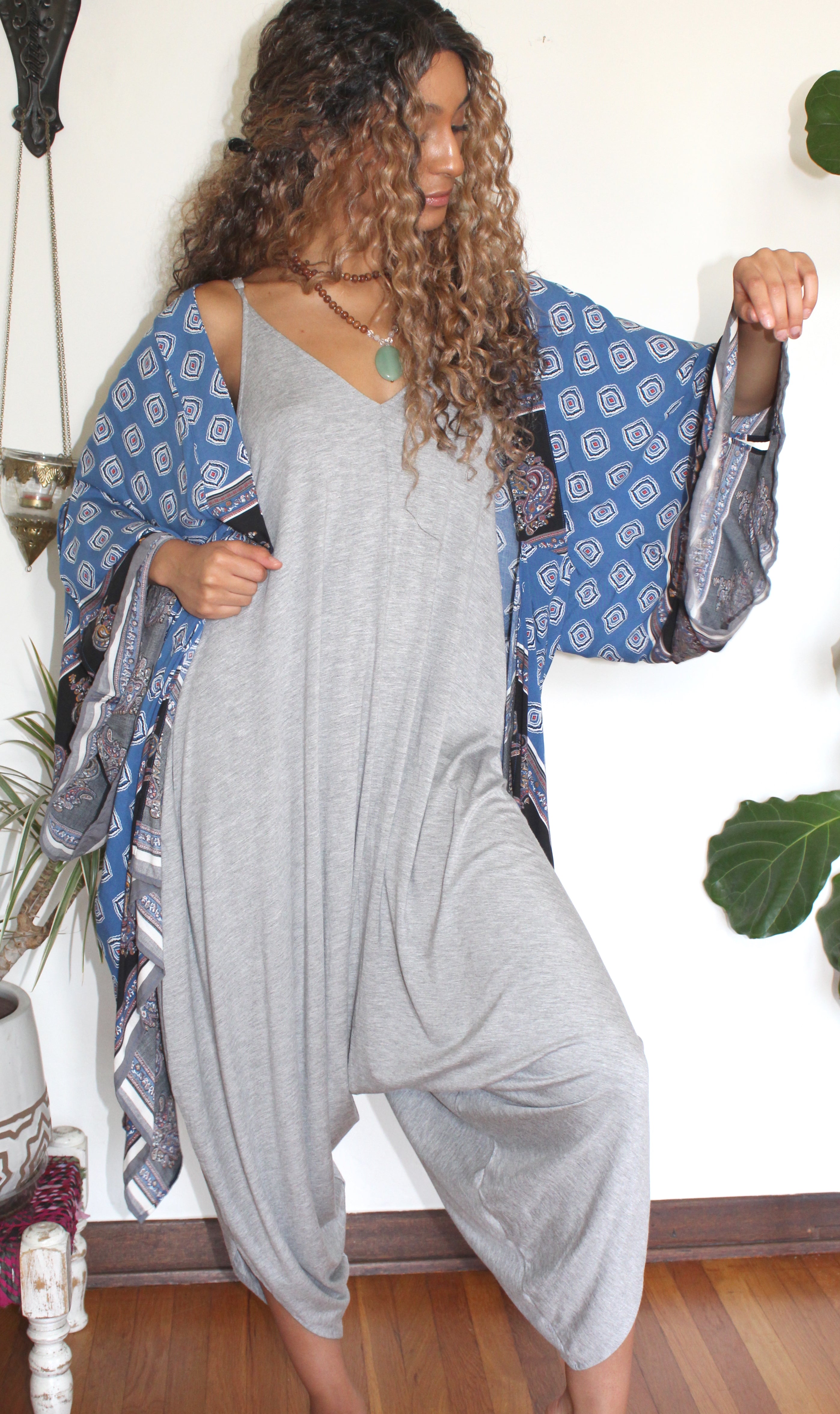 Komodo Dragon Kimono in Mulberry - Yoga Clothing by Daughters of Culture