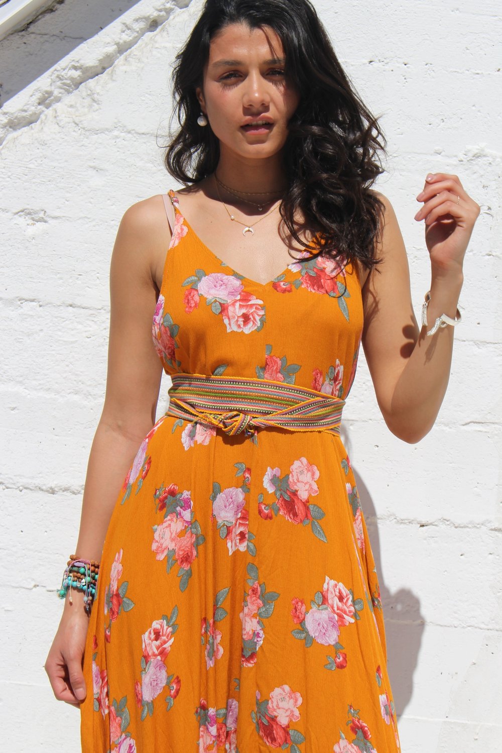 yellow gypsy dress