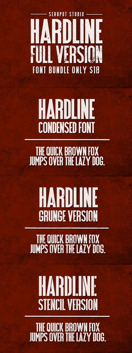 Four Flexible Fonts (Plus Bonus Presentation Mockups) - Only $19 - MyDesignDeals