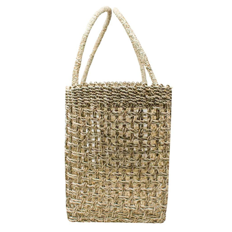 POPPY + SAGE - Wide Drift Net Straw Tote Bag - POPPY + SAGE