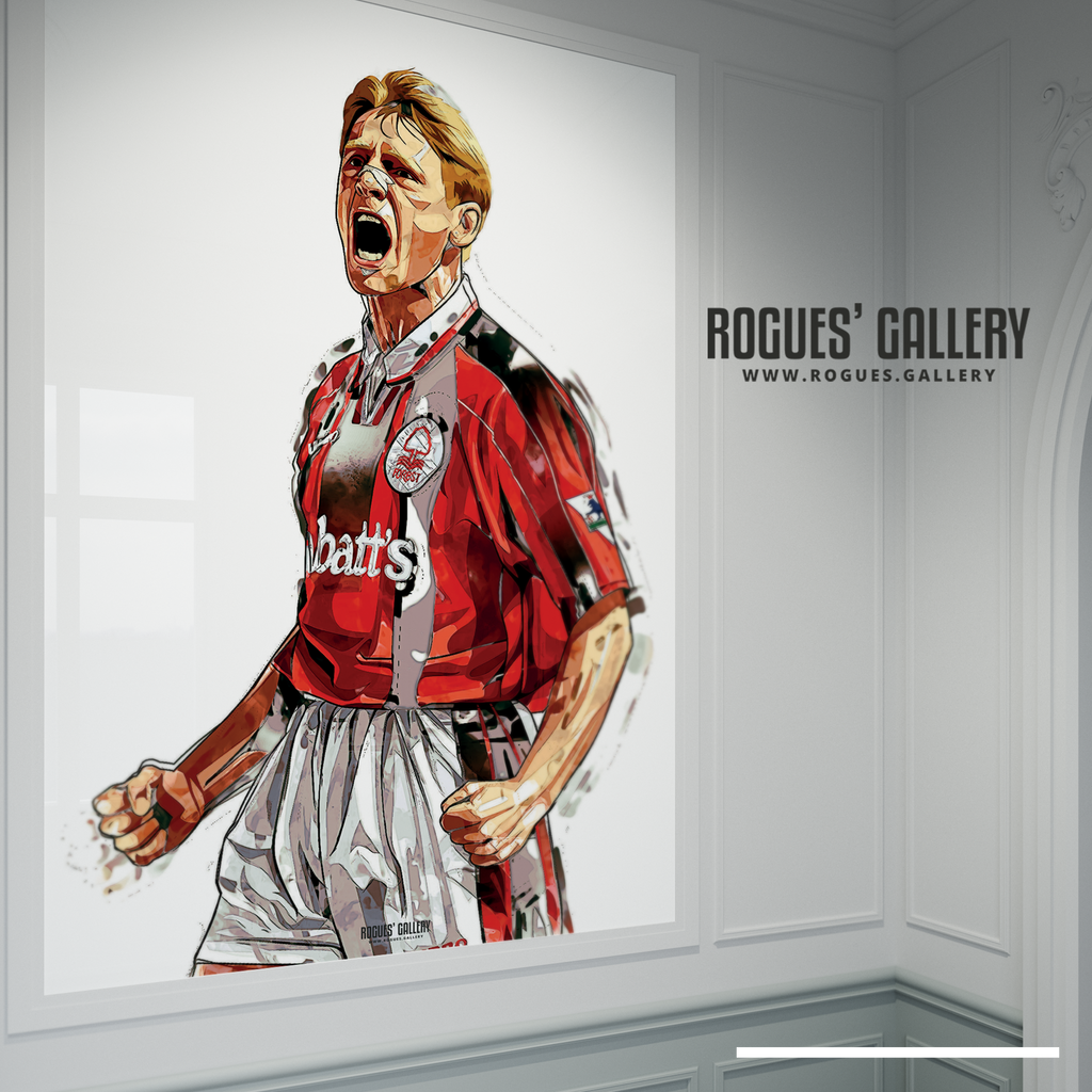 Psychos Passion Nottingham Forest Legend A0 A1 Or A3 Print Rogues Gallery 