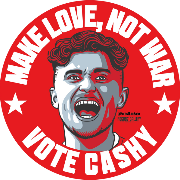 Matty Cash Nottingham Forest beer mat City Ground Vote Cashy