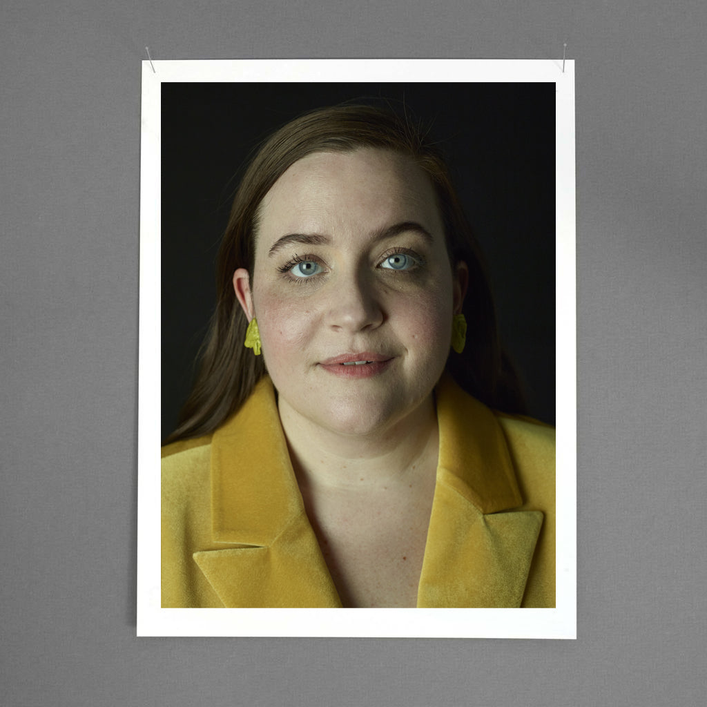 Aidy bryant wears de cosmi custom rocher vert earrings in new york magazine