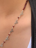 Rhodolite Pear Garnet with accents Necklace