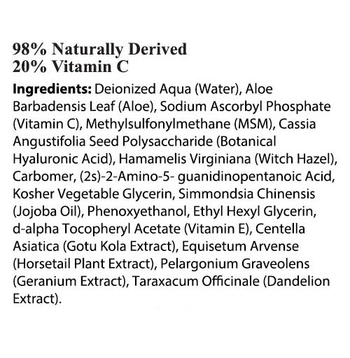 Vitamin C Serum Ingredients