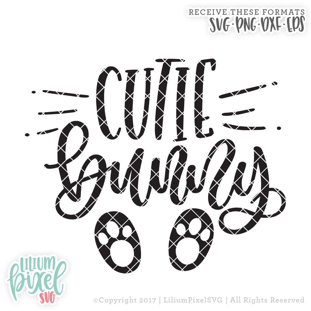 Download Easter Cutie Bunny Feet Svg Png Dxf Eps Cut File Lilium Pixel Svg SVG, PNG, EPS, DXF File