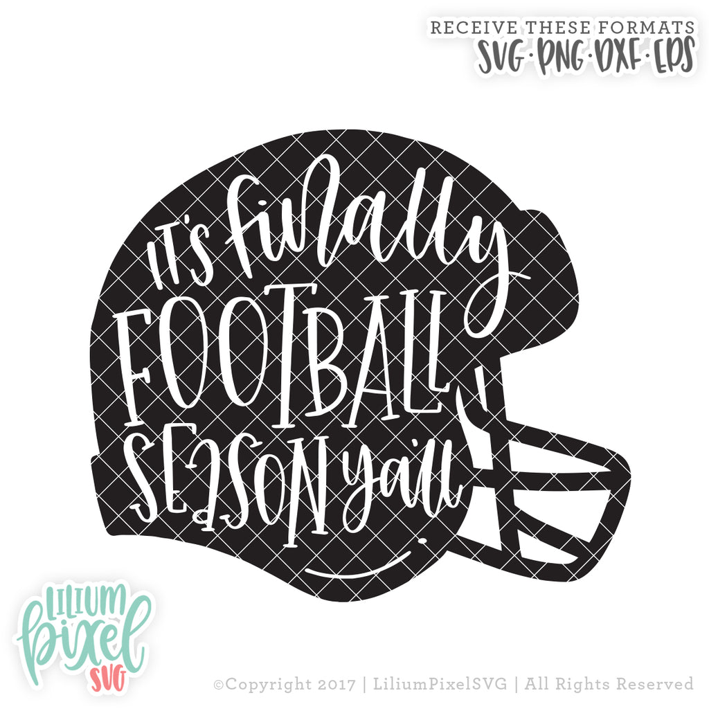 Download Football Helmet - Its Finally Football Season Yall - SVG ...