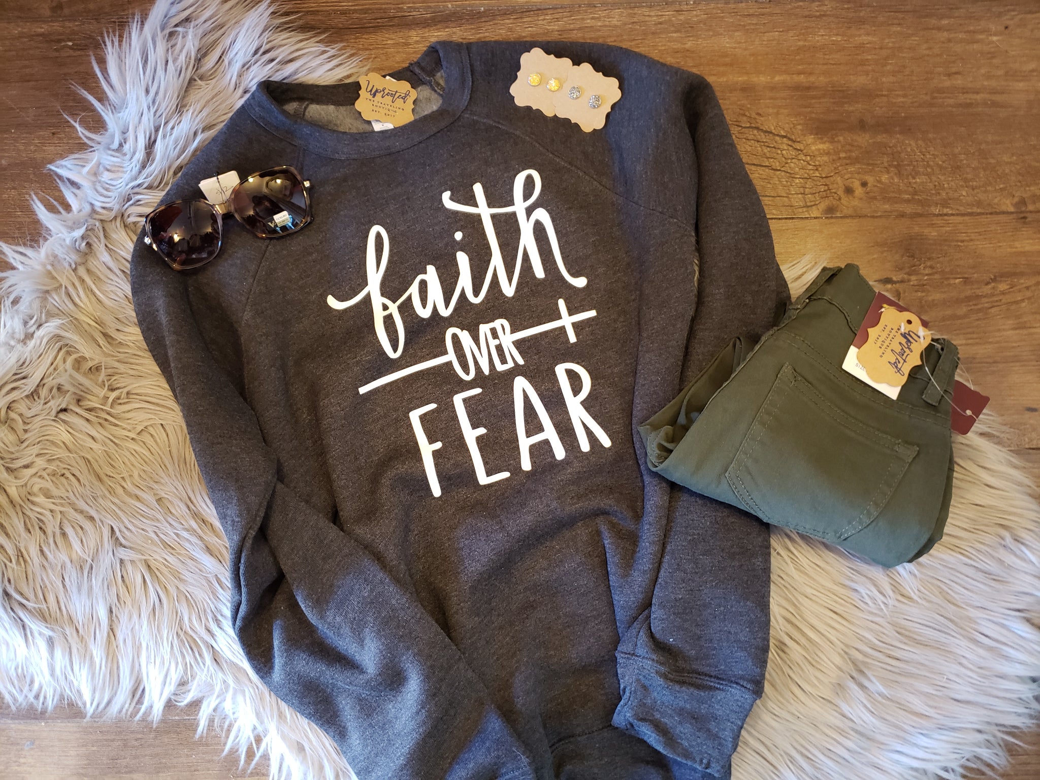 faith over fear sweatshirt