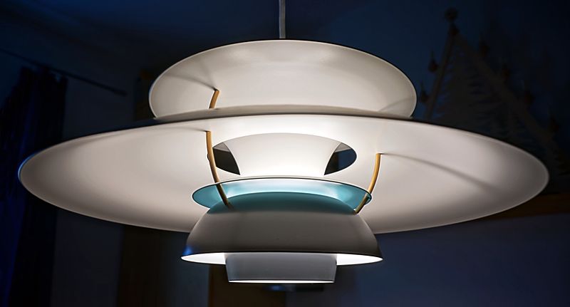 Lighting designer Poul Henningsen’s PH5 lamp. Image by Richard Hubar.