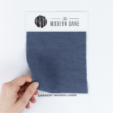 Organic linen fabric swatch