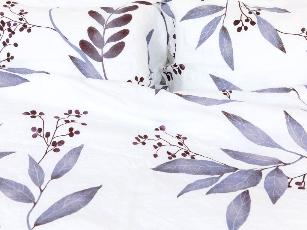 Organic European linen bedding with Blålig design by The Modern Dane