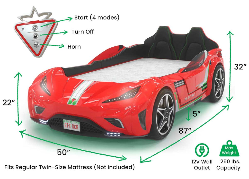 GTS EV Twin Race Car Bed