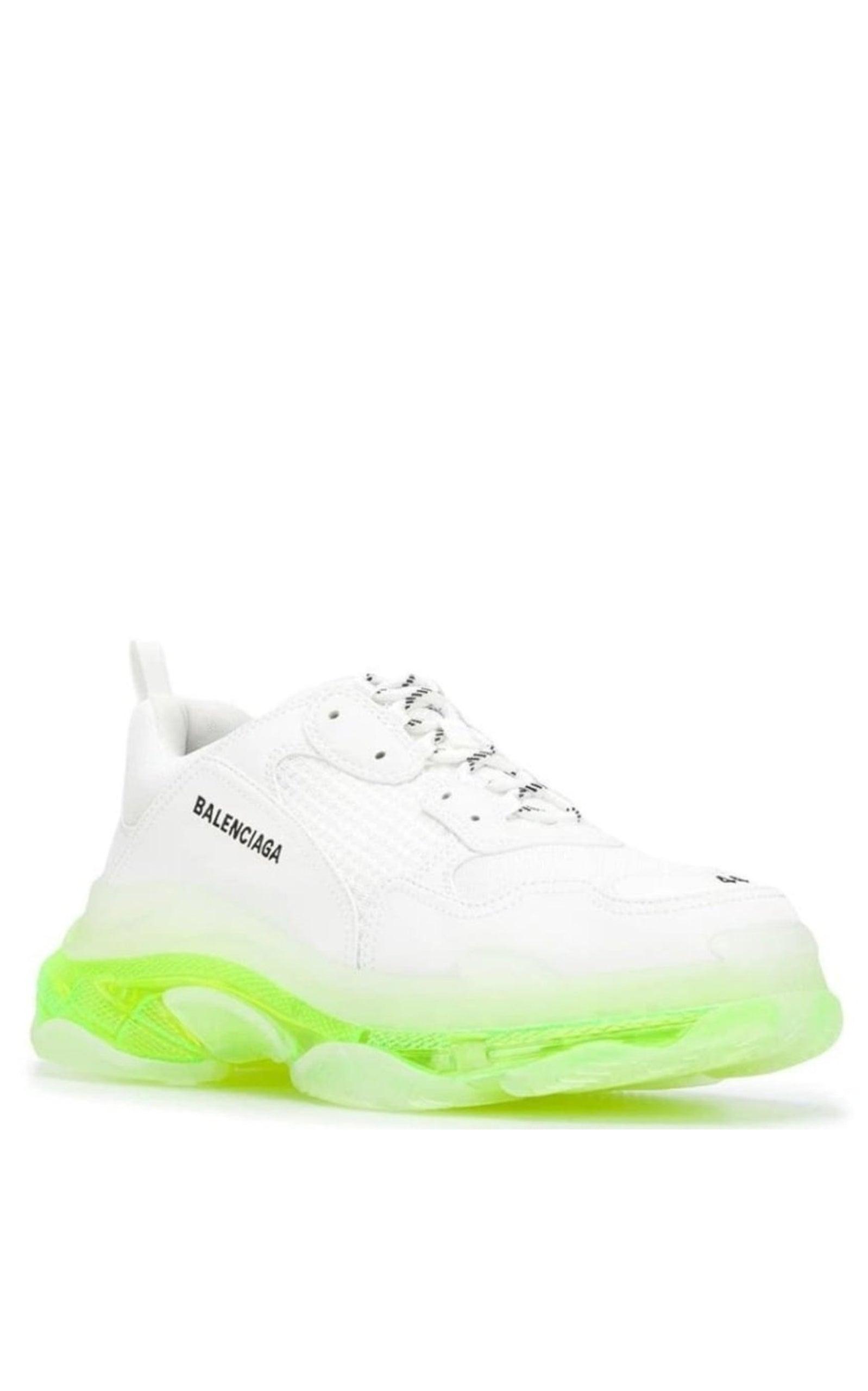 Balenciaga Triple S Leather and Mesh Sneakers | Catalog