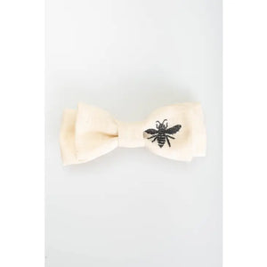 Celeste Embroidered Bow Barrette - Splendor Beauty Emporium