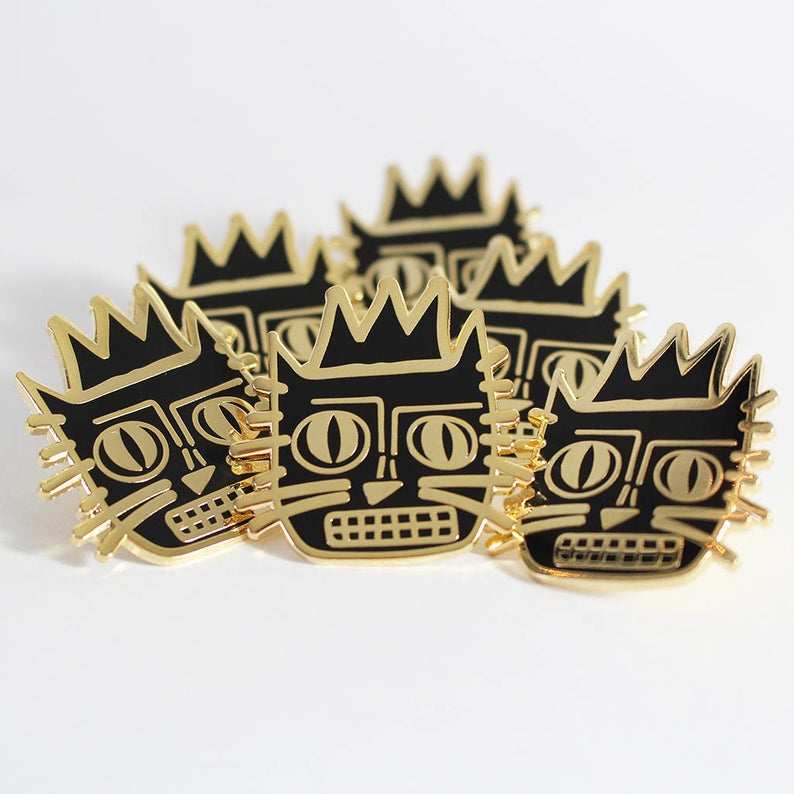 'Basquicat' Enamel Pin - My Modern Met Store