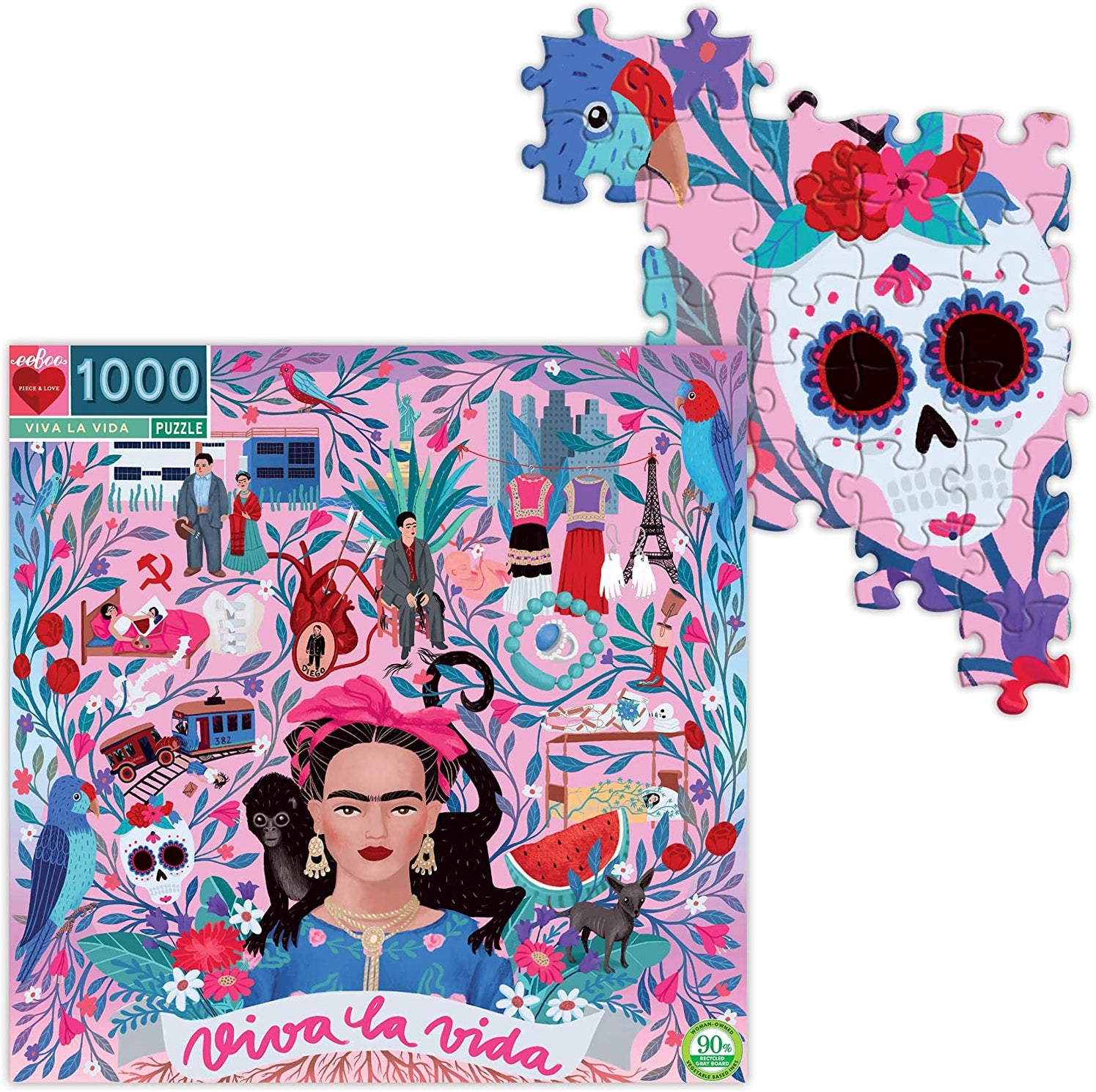 Gift a Frida Kahlo Fan This Stunning 1000 Piece Jigsaw Puzzle