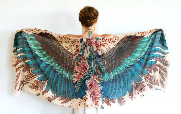 Exotic Wings Bird Scarf - My Modern Met Store