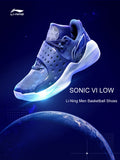 Li-Ning Men SONIC VI LOW Professional Basketball Wearable LN CLOUD  Sneakers ABAN053 XYL171