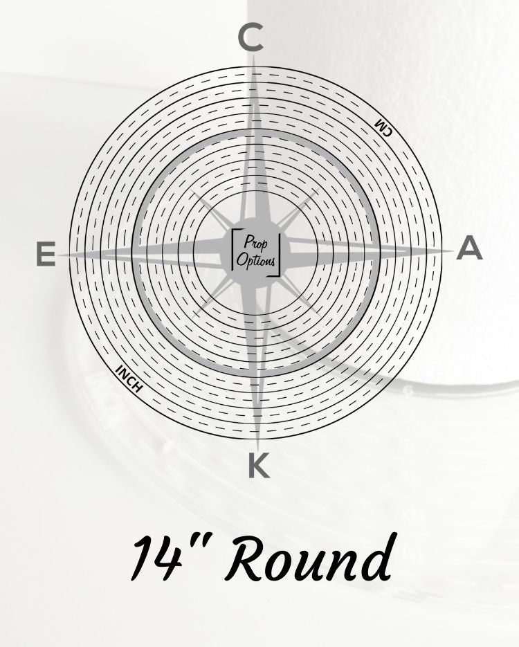 Prop Options 14" Round Cake Compass