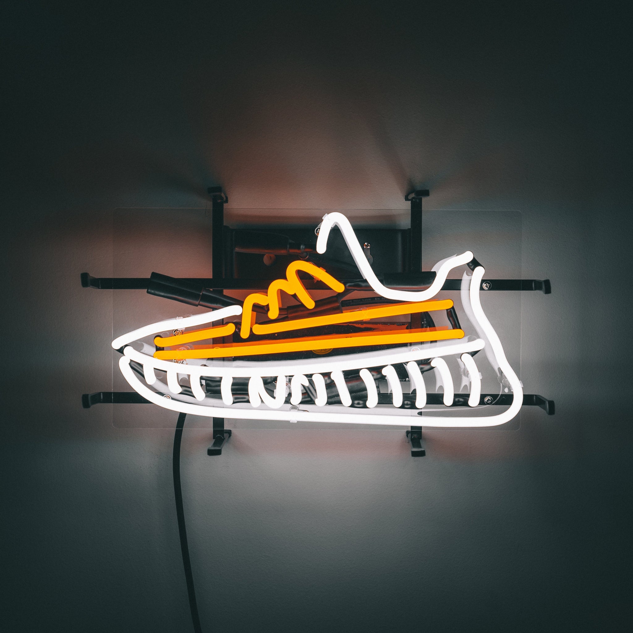 Sole Goods Hand Crafted Yeezy 350V2 Neon Sneaker Light.