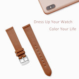 Elegant - Genuine Leather Watch Band - Gold Brown